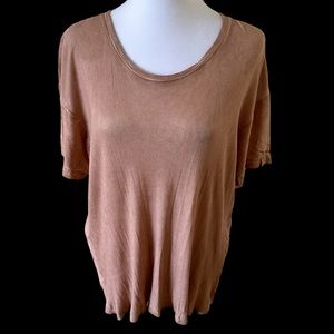 Jane & Delancey Women’s Short Sleeves Blouse Peach/PInk Size M NWT